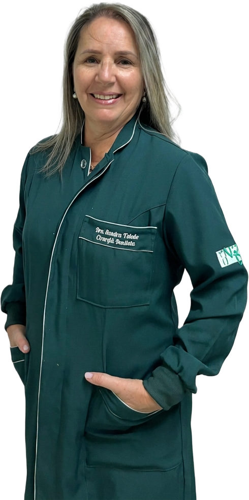 Dra. Sandra Greca Toledo, direção clínica da Clínica Vitaldent